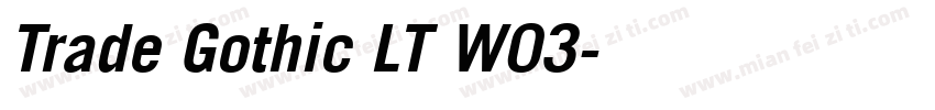 Trade Gothic LT W03字体转换